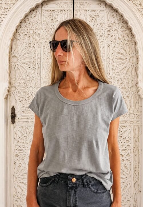 Remera Basica Gris Clara