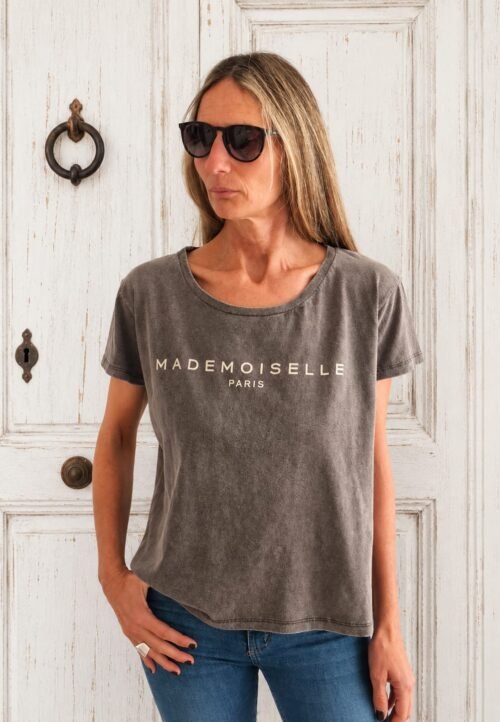 Remera Gris Gastada