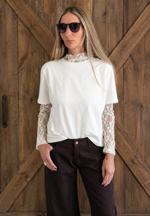 Remera Cruda Manga Corta