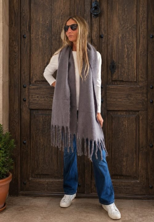 Bufanda Gris Clara